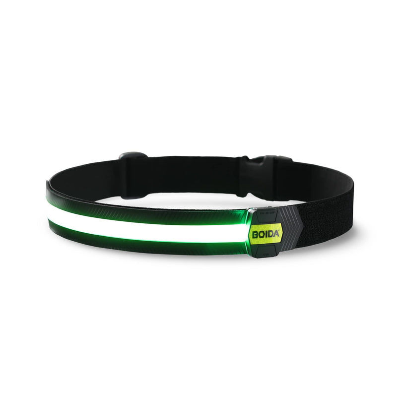 BOIDA LED Reflective Belt 1pcs - High Visibility Gear for Running,Bike, Camping, Walking & Cycling | USB Rechargeable | Safer Than a Reflective Vest | Orange,Orange,Green,White FLUORESCENT-GREEN - BeesActive Australia