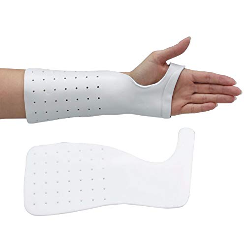 Rolyan Radial Bar Wrist Cock-Up Splint, Polyform - Perforated 1/8" (3.2mm), White, Small 3/PK, Cumulative Trauma, Pre-Cut Hand Splint, Maximum Wrist Support, Upper Limb Orthotics, Clinical Use