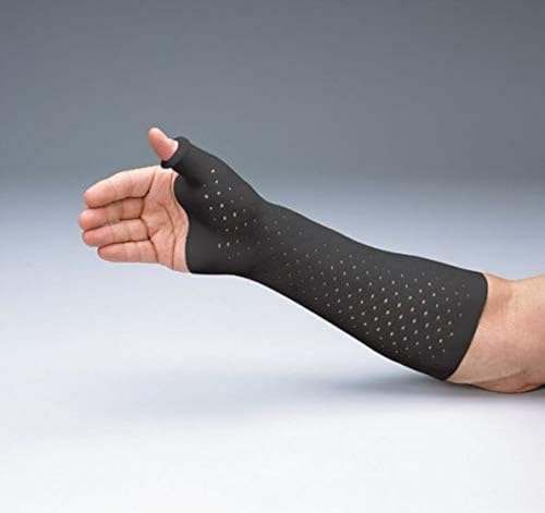 Rolyan AquaForm Zippered Wrist and Thumb Spica Splint, Charcoal, Long, Small, Supportive Brace for deQuervain's Syndrome, Arthritis, Dislocation, Gamekeeper's Thumb, MCP Fracture