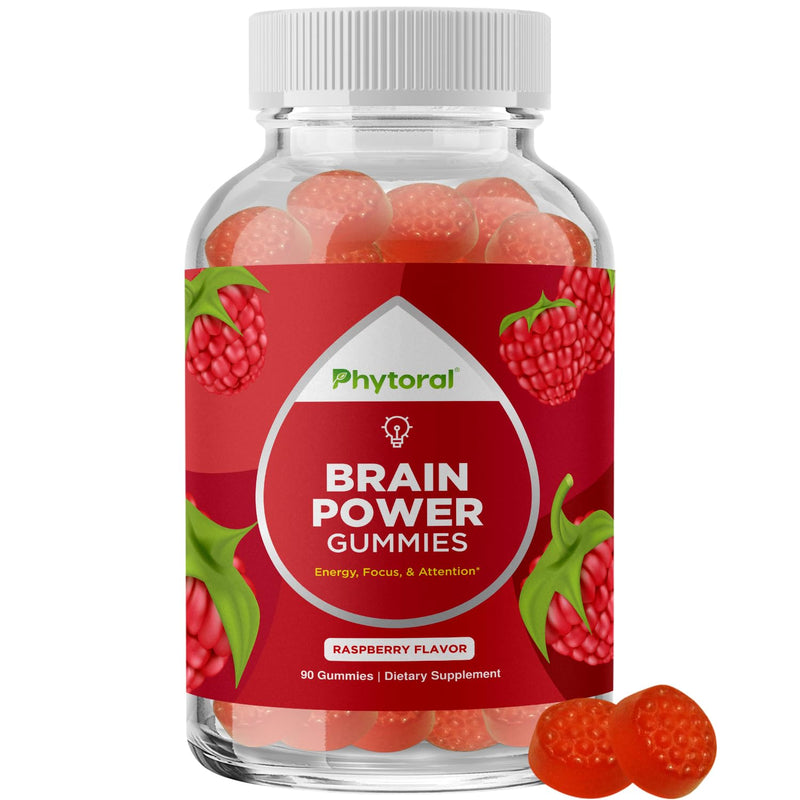 Phytoral Vitamin B12 Gummies for Adults - Vitamin B12 1000 mcg Chewable Gums for Energy & Mood Support Immune & Nerves Health - Non-GMO & Gluten Free Supplement for Women & Men - 90 Count | Nootropic gummy vitamins for adults with B vitamins & herbal b...