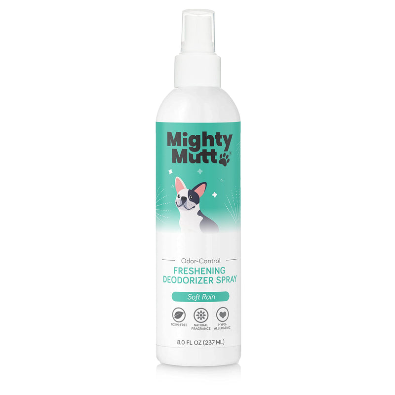 Mighty Mutt Natural Deodorizing Dog Spray | Odor Control and Freshening | Dog Spray for Smelly Dogs | Hypoallergenic, Calming and Moisturizing | Soft Rain, 8oz - BeesActive Australia