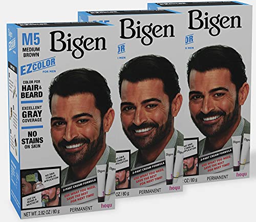 M5 Bigen EZ Color for Men Medium Brown - 3 Pack M5 Medium Brown