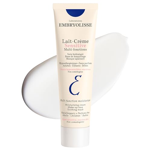 Embryolisse Lait-Crème Concentré Sensitive Face Moisturizer and Makeup Primer, Hypoallergenic Fragrance-Free Face Cream with Aloe Vera and Shea Butter 3.38 Fl Oz (Pack of 1)