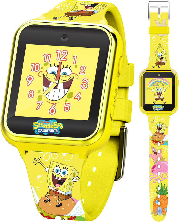 SpongeBob SquarePants Kids Smart Watch Touchscreen with Camera Games Stopwatch Alarm Fitness Tracker Photo Video Recorder – Fits Wrist Sizes 5.5" to 8" - BeesActive Australia