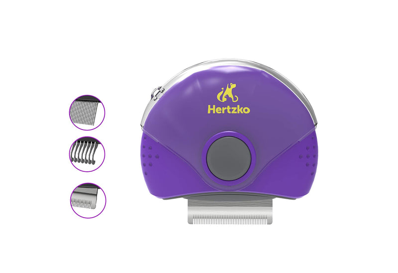 Hertzko Dog Brush 3 in 1 Pet Deshedding, Detangling, and Combing Tool - Removes Loose Undercoat, Mats, and Tangled Hair - Great for Travel! Compact Brush for Dogs, Cats, Horses and Small Animals - BeesActive Australia