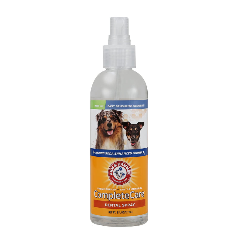 Arm & Hammer Complete Care Dog Dental Spray, 6 Fl Oz | Mint Flavor Dog Dental Spray for Easy Brushless Cleaning | Baking Soda Enhanced Formula for Fresh Breath and Tartar Control 6 Fl Ounce (Pack of 1) - BeesActive Australia