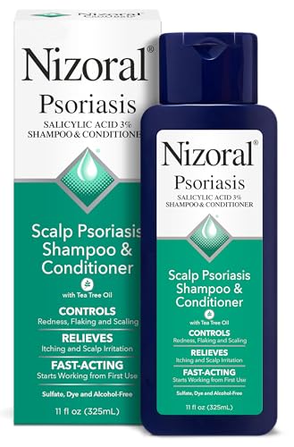 Nizoral Psoriasis Shampoo & Conditioner, 11 Oz, Gentle Scalp Treatment 11 Fl Oz (Pack of 1)