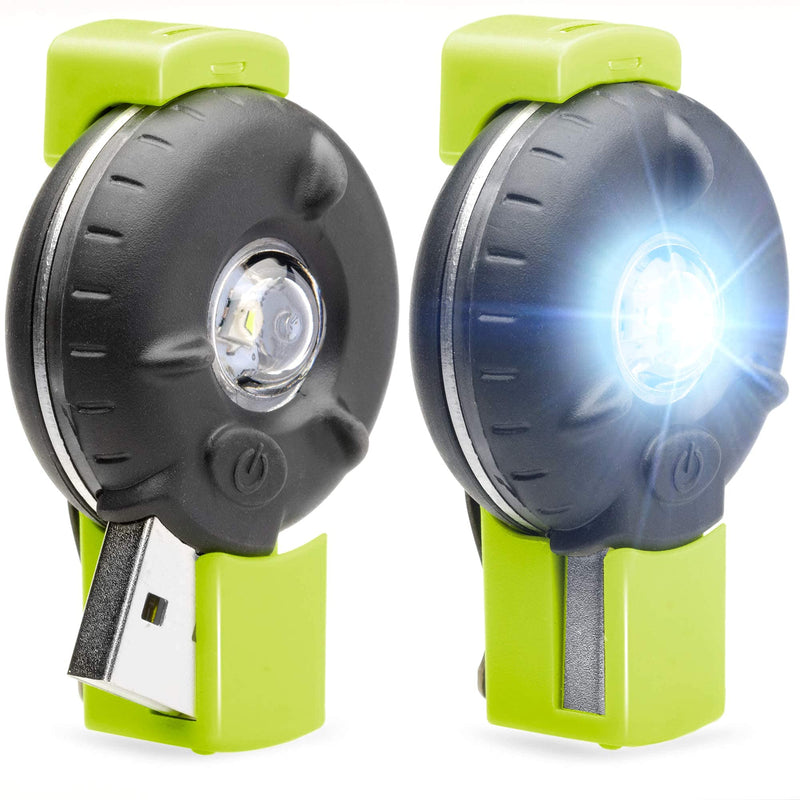 Delta Cycle & Home Safety Light 2-Pack for Night Walking Running Green/Grey