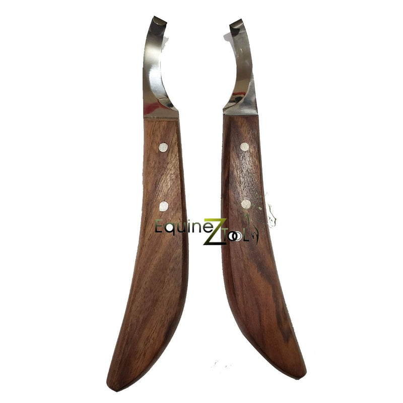 Farrier Hoof Knives Set of Left and Right Handed Razor Edge Sharped Stainless Steel - BeesActive Australia