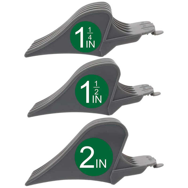 Professional Hair Clipper Combs Guides, Hair Clipper Guards 1 & 1/4" 1 & 1/2" 2", Mega NO.16 NO.12 NO.10 fits for most Wahl Clippers (NO.10+NO.12+NO.16, Gray) 3 Count (Pack of 1) - BeesActive Australia