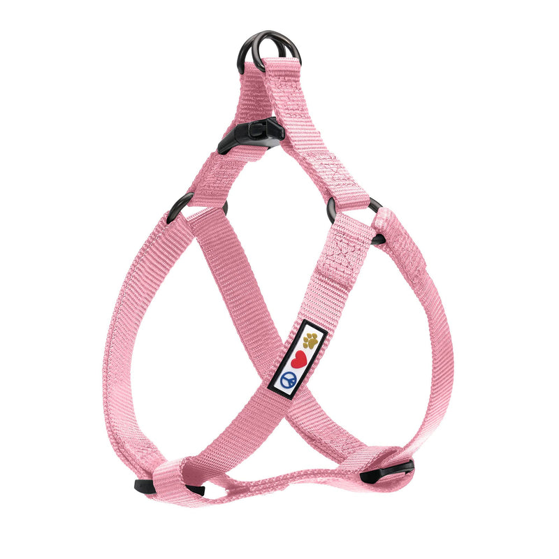 Pawtitas Solid Color Step in Dog Harness or Vest Harness Dog Training Walking of Your Puppy Harness Small Dog Harness Pink Cherry Blossom Dog Harness Small (Pack of 1) Light Pink ✅ Solid - BeesActive Australia