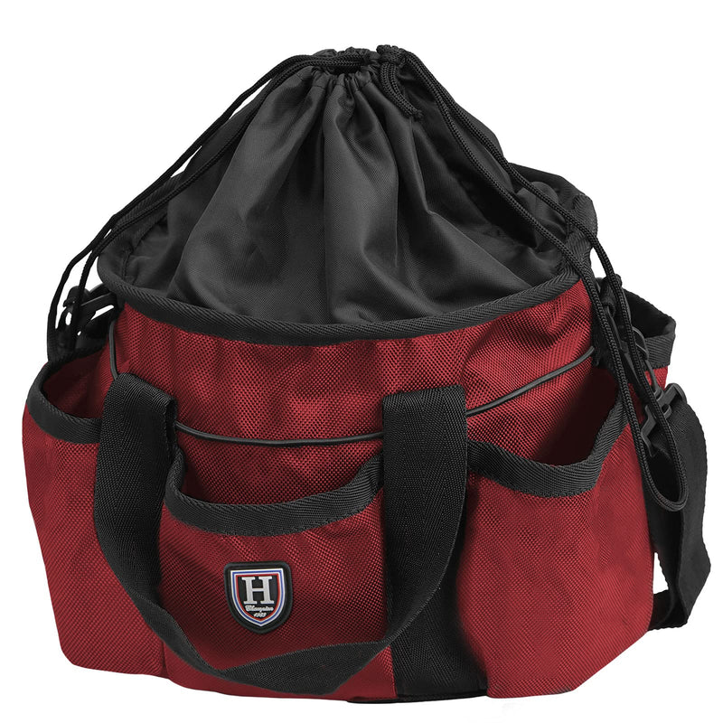 Harrison Howard Premium Multipurpose Durable Horse Grooming Organizer Bag Cleaning Supply Tote Bag-Ruby Red Ruby Red - BeesActive Australia