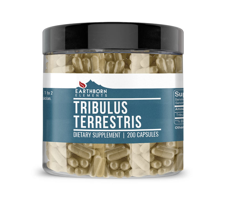 Earthborn Elements Tribulus Terrestris 200 Capsules, Pure & Undiluted, No Additives - BeesActive Australia