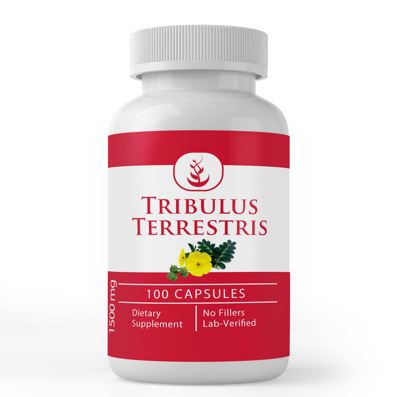 PURE ORIGINAL INGREDIENTS Tribulus Terrestris (100 Capsules) Always Pure, No Additives Or Fillers, Lab Verified 100 Count (Pack of 1) - BeesActive Australia