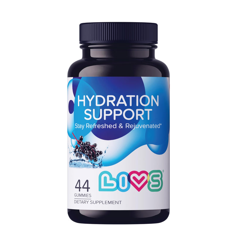 LIVS Electrolyte Gummies for Hydration Support & Post Workout Recovery – Mineral Supplement with Calcium, Sodium, Potassium and Zinc – Vegan, Halal, Kosher – Grape Flavor – 44 Count – Made in USA Pack of 1