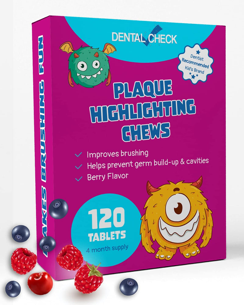 Lingito Plaque/Dental Disclosing Tablets, A Teeth Coloring Tablets Plaque Finder Solution to Effectively Remove Plaque and Tartar Buildup, Improves Oral Care (4 Month Supply - 120 Pack) 120 Count (Pack of 1) - BeesActive Australia