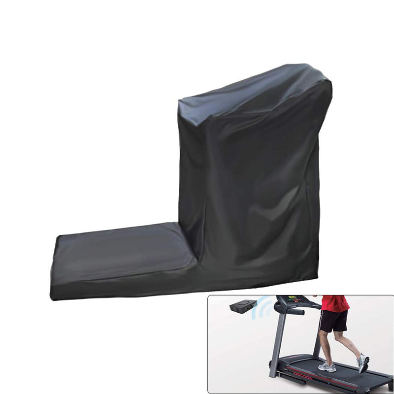 J&C Treadmill Protective Covers Dustproof Folding Running Machine Protective Cover Lightweight Durable Waterproof Sports Treadmill Cover for Home/Indoor Or Outdoor Treadmills Black 64x29x43"