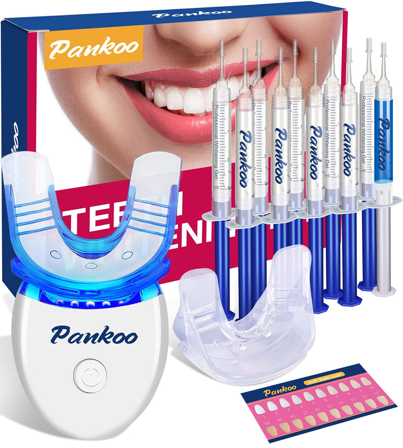 Teeth Whitening Kit with LED Light, 10X Teeth Whitening Gels, 2X Silicone Mouth Trays, Whiten Effectively in 15 Minutes Without Sensitivity, 1-9 Shades Whiter in 1-2 Weeks, 2-3X Faster Than Strips - BeesActive Australia