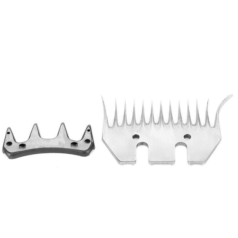 Sheep Shears Blades,13 Tooth/9 Tooth Electric Wool Comb Cutter,Straight/Curved Shearing Blades for Grooming Goats Lambs Alpacas(13T Curved) - BeesActive Australia