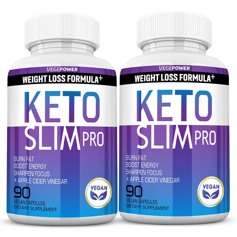 VEGEPOWER Keto Fast Diet Pills- Ketone Slim Pro 180 Capsules-Apple Cider Vinegar,Exogenous BHB Salt Supplement for Ketogenic Diet-Utilize Fat for Energy/Focus,Weight Management, Manage Cravings - BeesActive Australia