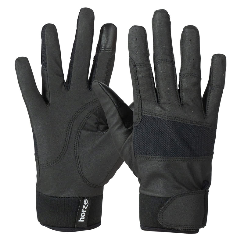 HORZE Ladies Stretch Gloves Black 10 - BeesActive Australia