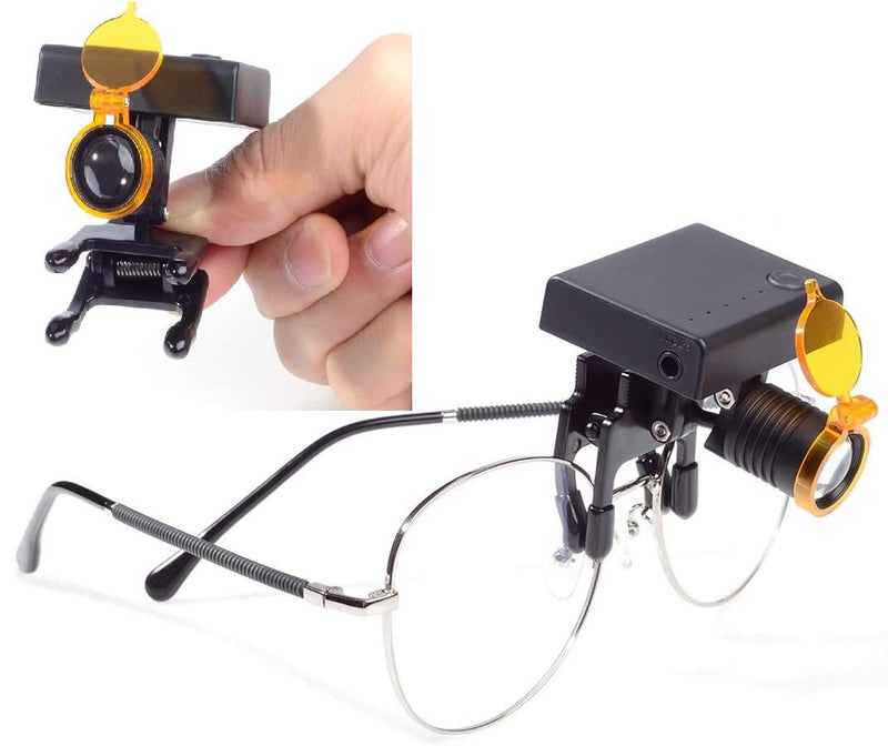 3W Headlight Clear Square Spot with Plastic Clip Type