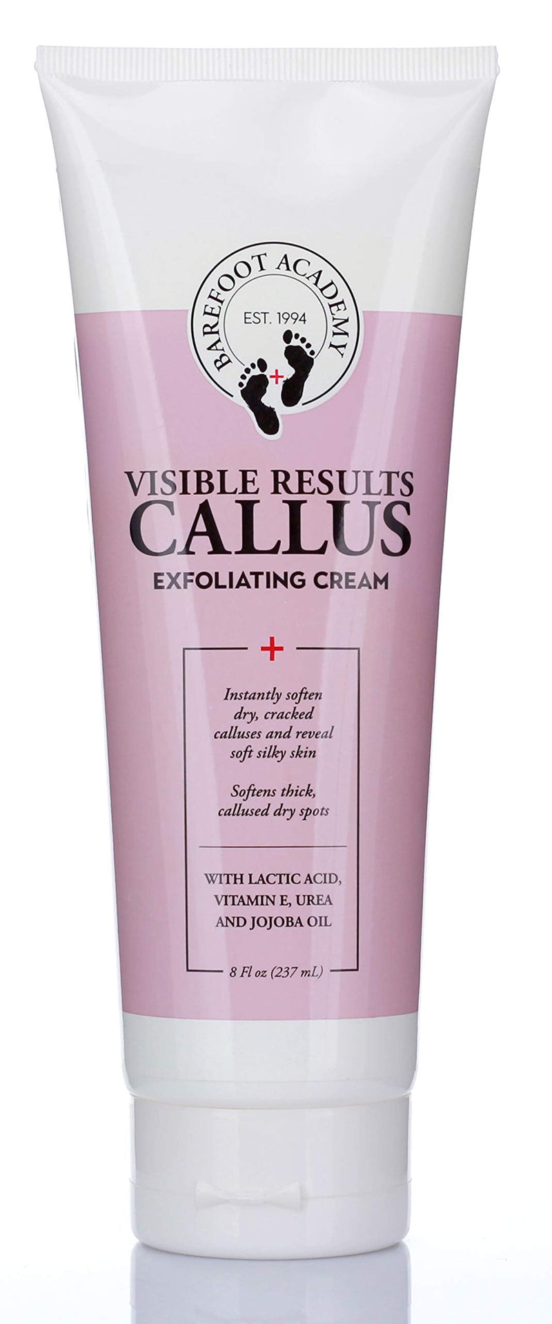 Barefoot Academy Heavy Duty Foot Care Scrub & Moisturizer Cream For Calluses, Dead Skin, Tough Heels, Cracked Heels, & Rough Spots On Feet, Skin Care For Feet, Large 8 Fl Oz (Exfoliating Foot Cream) Exfoliating Foot Cream - BeesActive Australia