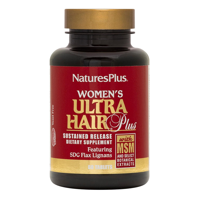 NaturesPlus Women’s Ultra Hair Plus - 60 Sustained Release Tablets, Pack of 2 - Nutritional Support for Healthy Hair Structure - Gluten Free - 60 Total Servings 60 Count (Pack of 2)