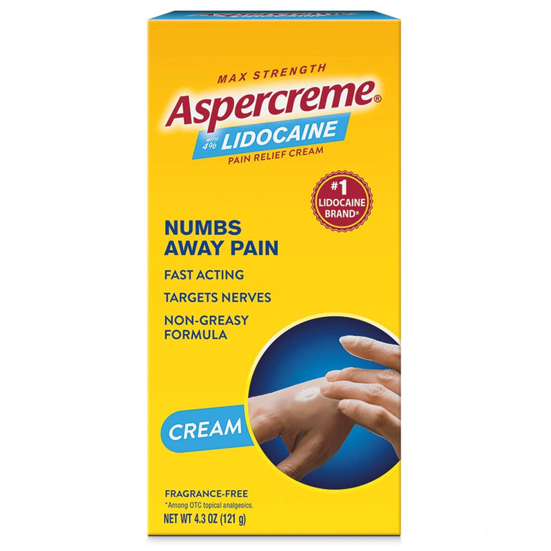 Aspercreme with Lidocaine Maximum Strength Pain Relief Cream, 4.3 Oz - BeesActive Australia