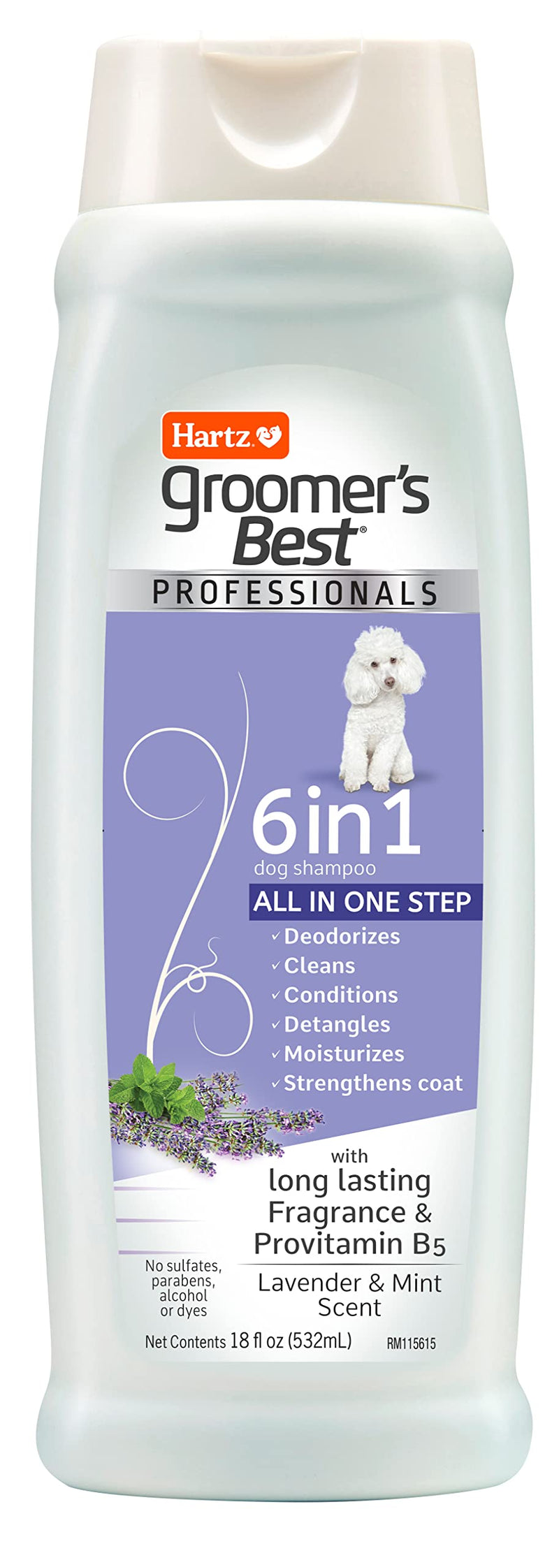 Hartz Groomer's Best Professionals 6-in-1 Dog Shampoo and Conditioner in One, 18 oz - BeesActive Australia