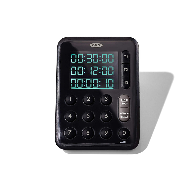 OXO Good Grips Digital Triple Kitchen Timer - Black - BeesActive Australia
