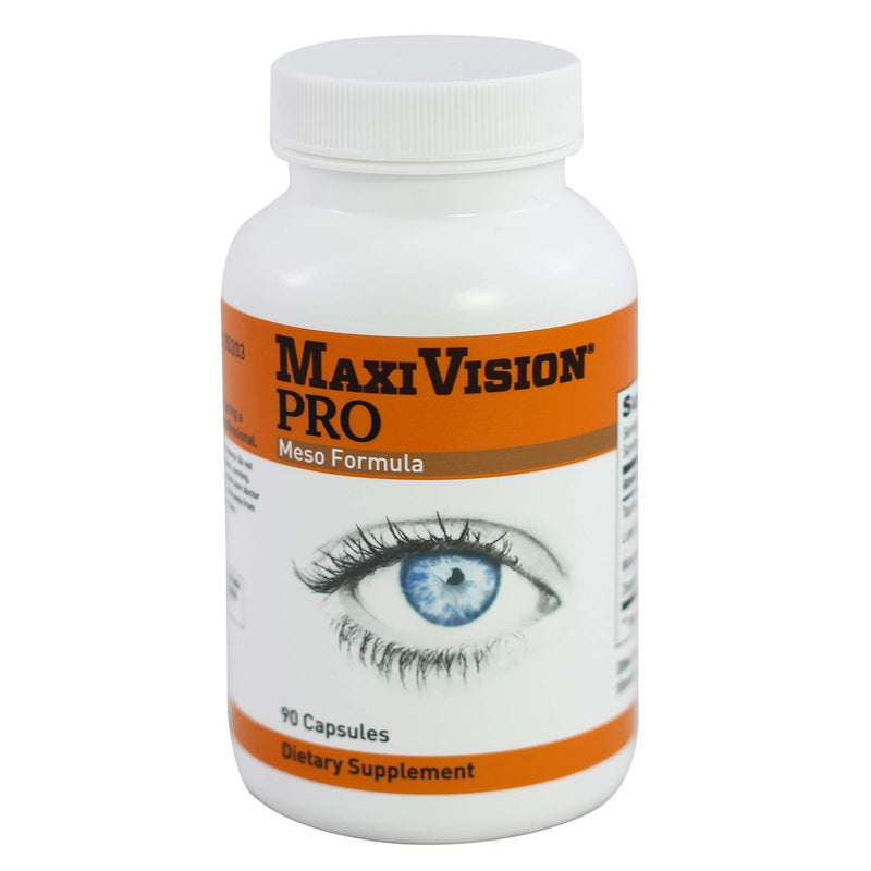 MaxiVision® PRO Meso Formula - Mesozeaxanthin - Lutein - Zeaxanthin - 90 Capsules, 1 Bottle 1 Count (Pack of 90) 90.0 - BeesActive Australia