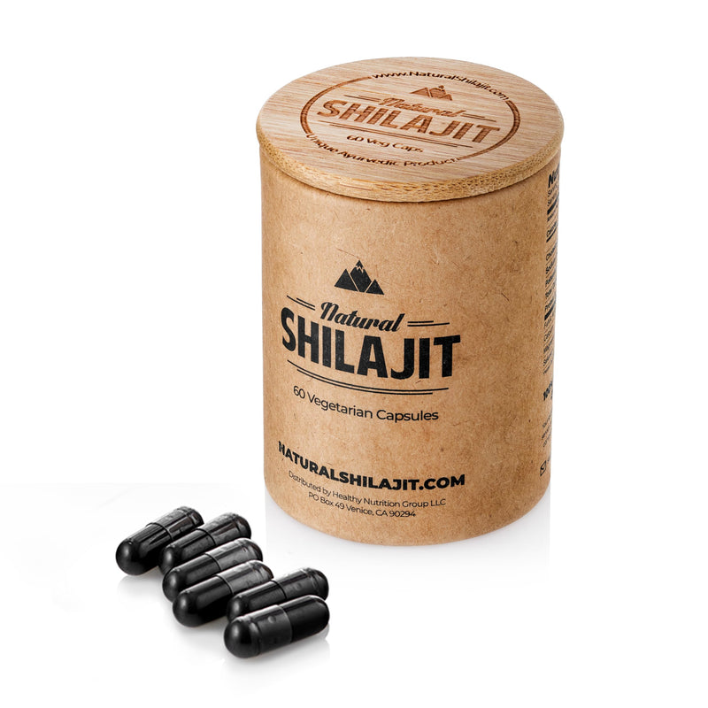 NATURAL SHILAJIT Capsules (1-2 Months Supply) - 60 Count - Shilajit for Men & Women with Fulvic Acid & Trace Minerals, Plant Based Nutrients for Energy, Immune Support & Vitality Natural Shilajit Resin Capsules - 60 Count - BeesActive Australia
