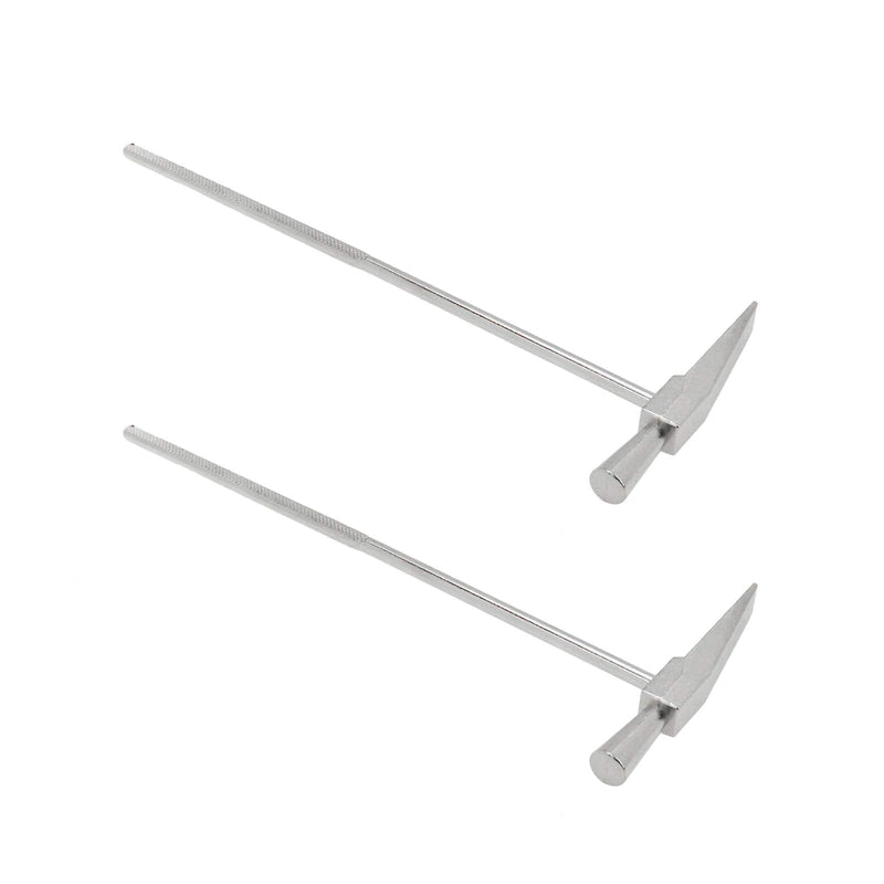 Geesatis 2 Pcs Kalimba Tuning Hammer Metal Metal Tuning Thumb Piano Hammer Instrument Tool Accessory