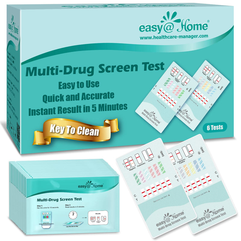Easy@Home 6 Pack 12 Panel Instant Test Kits - #EDOAP-6125B - BeesActive Australia