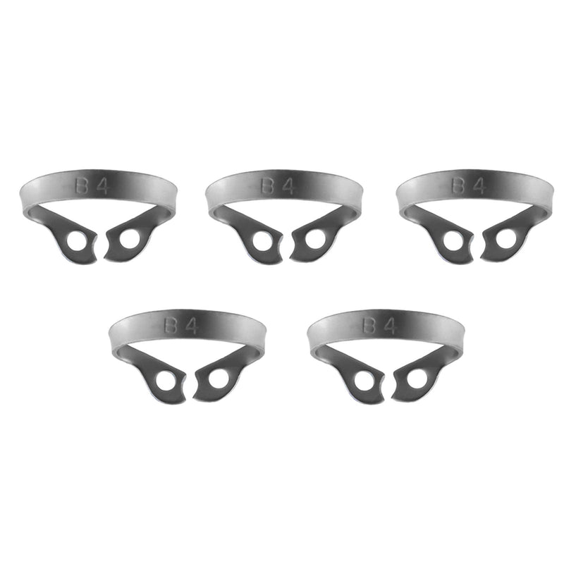 MEDSPO Professional Dental Rubber Dam Clamps | Endodontic Hygenic Brinker Universal Retractors| Tissue Gingival Lower Molars | Restorative Instruments Tools CE (5 Pcs B4 Clamps) 5 Pcs B4 Clamps - BeesActive Australia