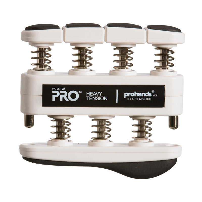 Prohands PRO Hand Exerciser, Finger Exerciser (Hand Grip Strengthener), Spring-Loaded, Finger-Piston System, Isolate and Exercise Each Finger 9 lb (Heavy Tension) Black - Pro