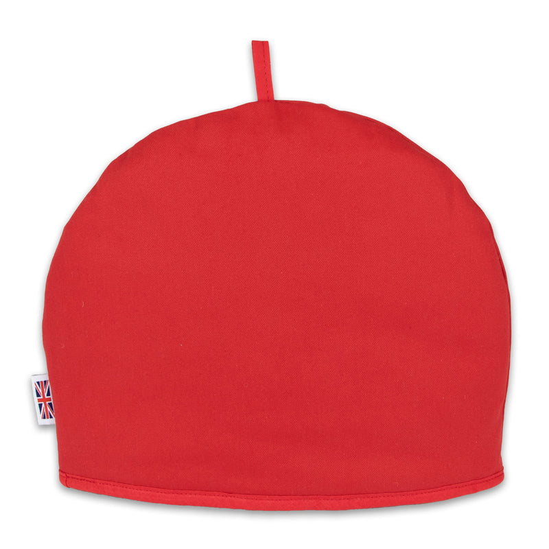 Muldale Large Tea Cozy for Teapot Insulated - Jubilee Red - Thermal 100% Cotton Extra Thick Wadding - Made in England, UK - Tea Cozies Covers Fit 1 to 6 Cup Neutral Kitchen Textiles Range - BeesActive Australia