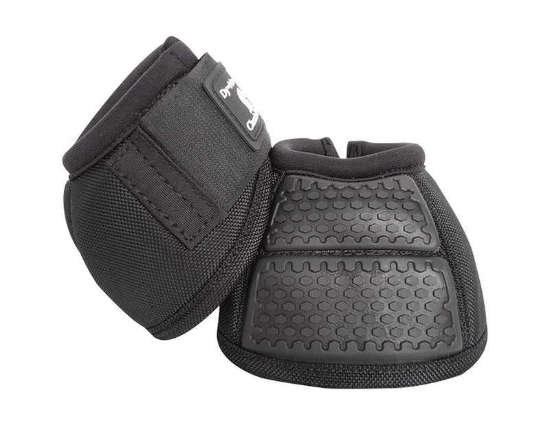 Classic Equine Flexion No-Turn Bell Boots Black Medium - BeesActive Australia