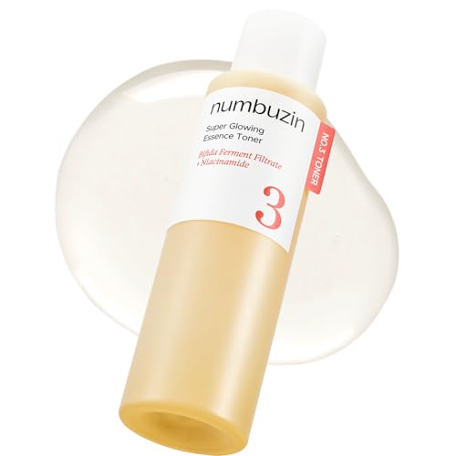 numbuzin No.3 Super Glowing Essence Toner, Fermented Toner for Skin Glow & Texture, Bifida, Niacinamide, Hydrating, Radiance-Boosting Essence, Pore Reset, 6.76 fl oz (200ml) 6.76 Fl Oz (Pack of 1)