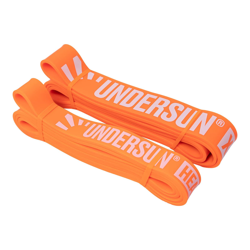 Undersun Resistance Bands for Working Out | Heavy Resistance Bands for Strength Training & Pull Up Assistance | Indoor/Outdoor, Gym, Home Exercise Bands Resistance Undersun Orange (Set of 2) - BeesActive Australia