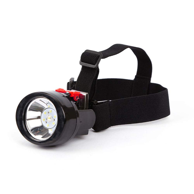 Waterproof Explosion-Proof Mining Headlamp - Rechargeable Underground LED Headlamp with 1+6 LED Light Source for Hard Hat (Red) Red Light - BeesActive Australia