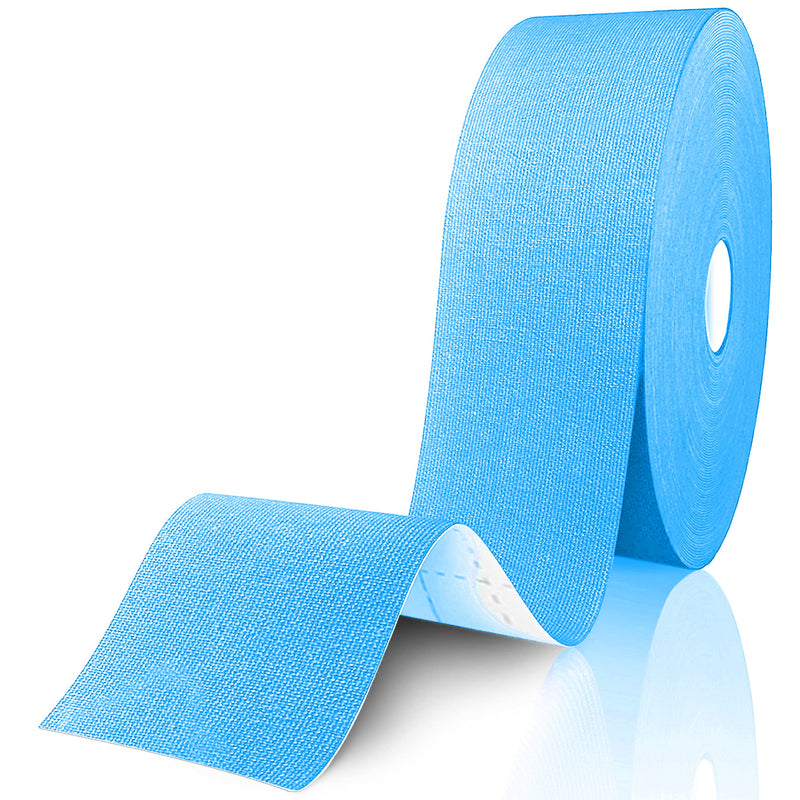 Original Kinesiology Athletic Tape. Professional Sports Tape for Ankle Wrist Knee Shoulder Muscles Joints. Latex Free, Waterproof, Stretchy, and Gentle on Skin. Up to 115 ft/Roll BLUE - BeesActive Australia