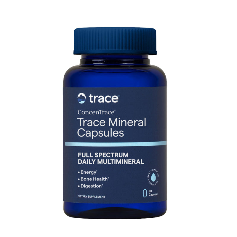 ConcenTrace Trace Mineral Capsules, 90-Count Electrolyte Support | Ionic trace mineral complex, Seawater-sourced minerals , Hydration and muscle recovery, No added fillers, 1-3 capsules daily