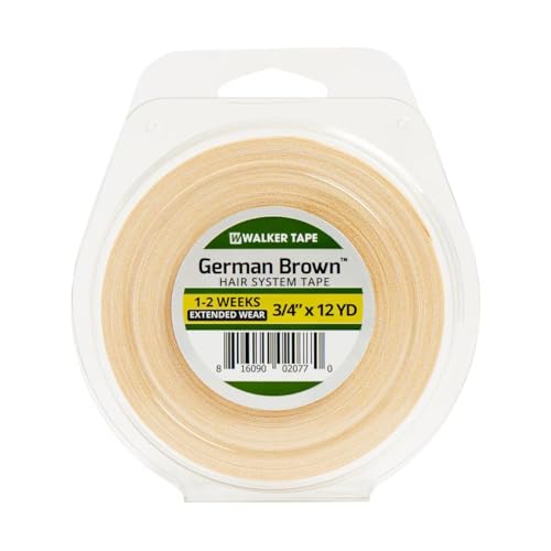 Walker Tape - German Brown™ Roll Tape - Denture Hair Tape Roll 3/4" X 12 Yard (2cm x 10.97m