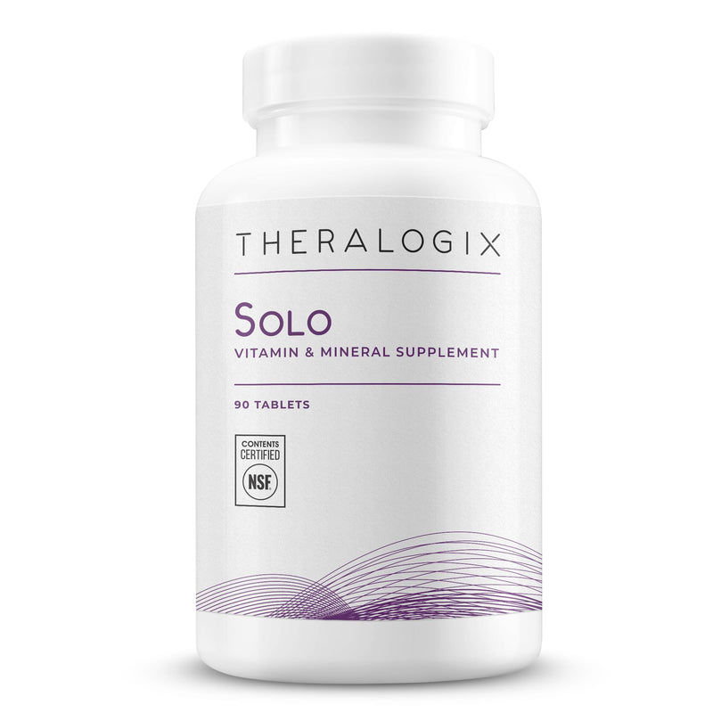 Theralogix Solo Multivitamin Without Iron – Daily Wellness, NSF Certified | Supports healthy metabolism, brain function & immune health in men & women.*