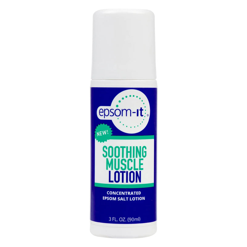Epsom-It Soothing Muscle Lotion - Roll On Epsom Salt Lotion with Arnica for Muscle Stiffness, Leg, Knees and Feet Discomfort, Topical Magnesium Cream, 3oz 3 Fl Oz (Pack of 1)
