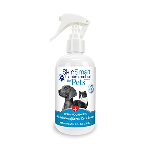 SkinSmart Antimicrobial Wound Care for Pets, Hypochlorous Acid Spray, 8 oz