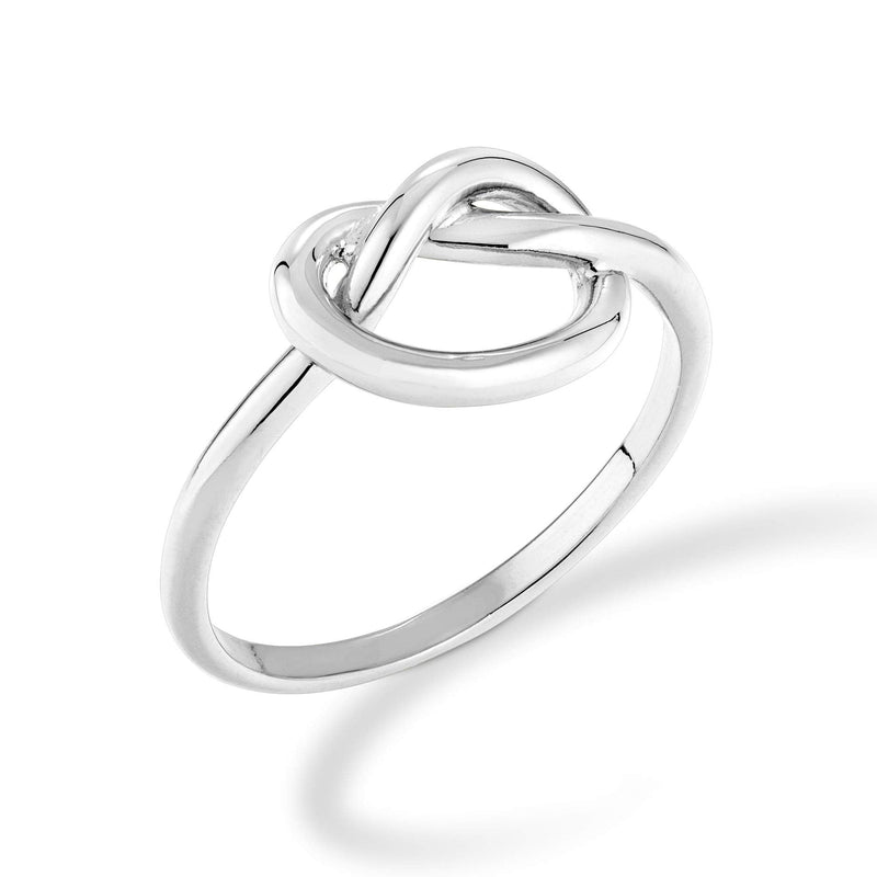 Miabella 925 Sterling Silver or 18Kt Yellow Gold Over Silver Knot Ring for Women Teens Girls Made in Italy 8 - BeesActive Australia