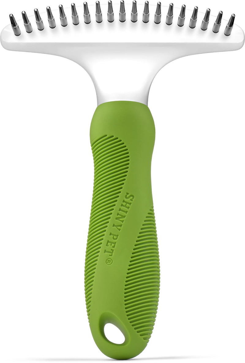 Pet Grooming Rake for Dogs & Cats - Dematting Comb Tool for Removing Matted Hair from Under Coat, Shedding Control - Non-Scratch Detangler & Dog Undercoat Fur Remover - Ebook Guide - BeesActive Australia